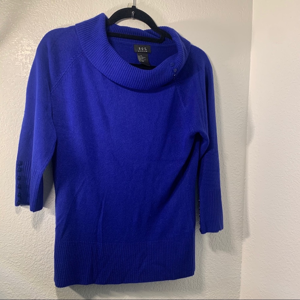 RQT Petite 3/4 Sleeve Sweater